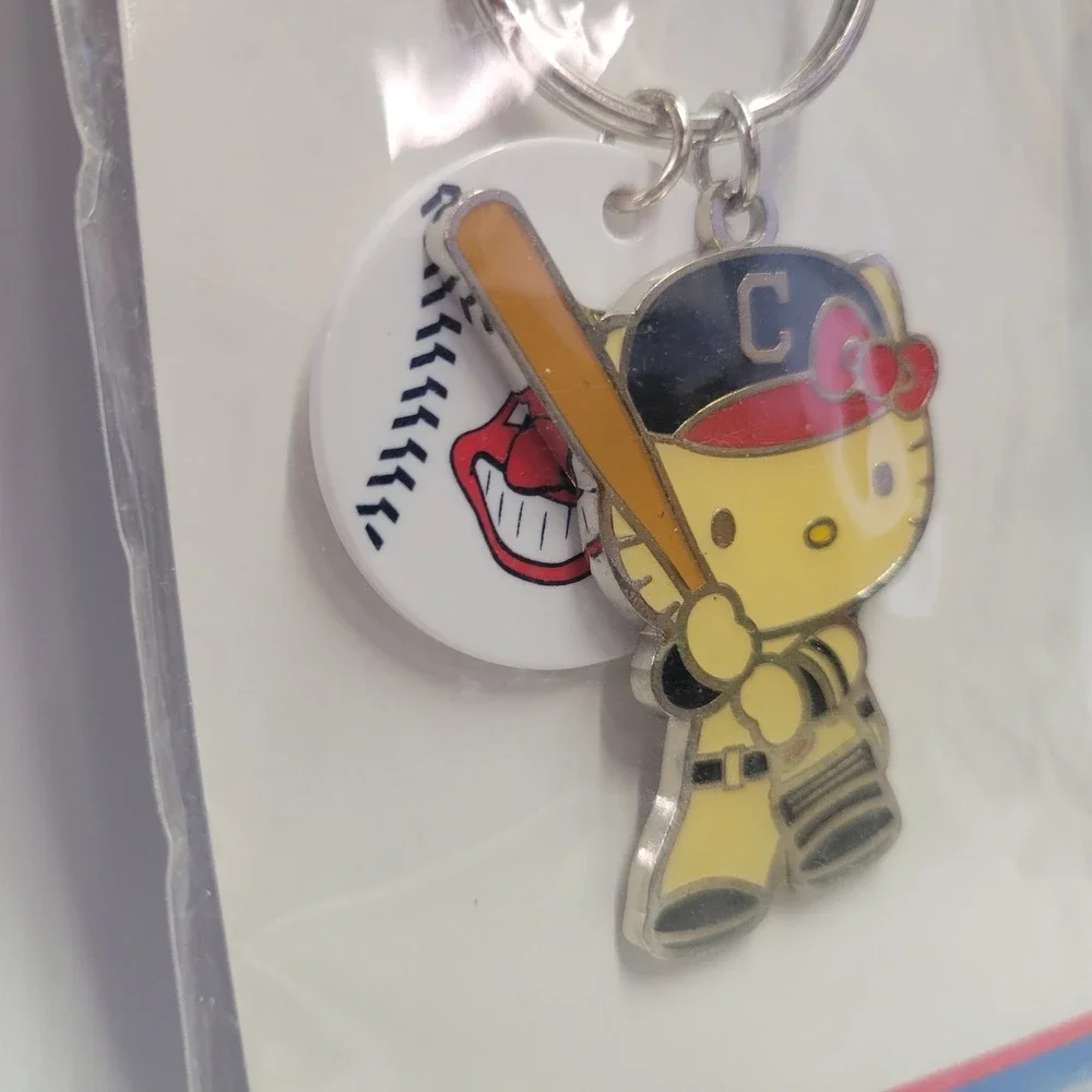 Hello Kitty Cleveland Indians MLB Keychain Stadium Exclusive Sanrio Wahoo 2014